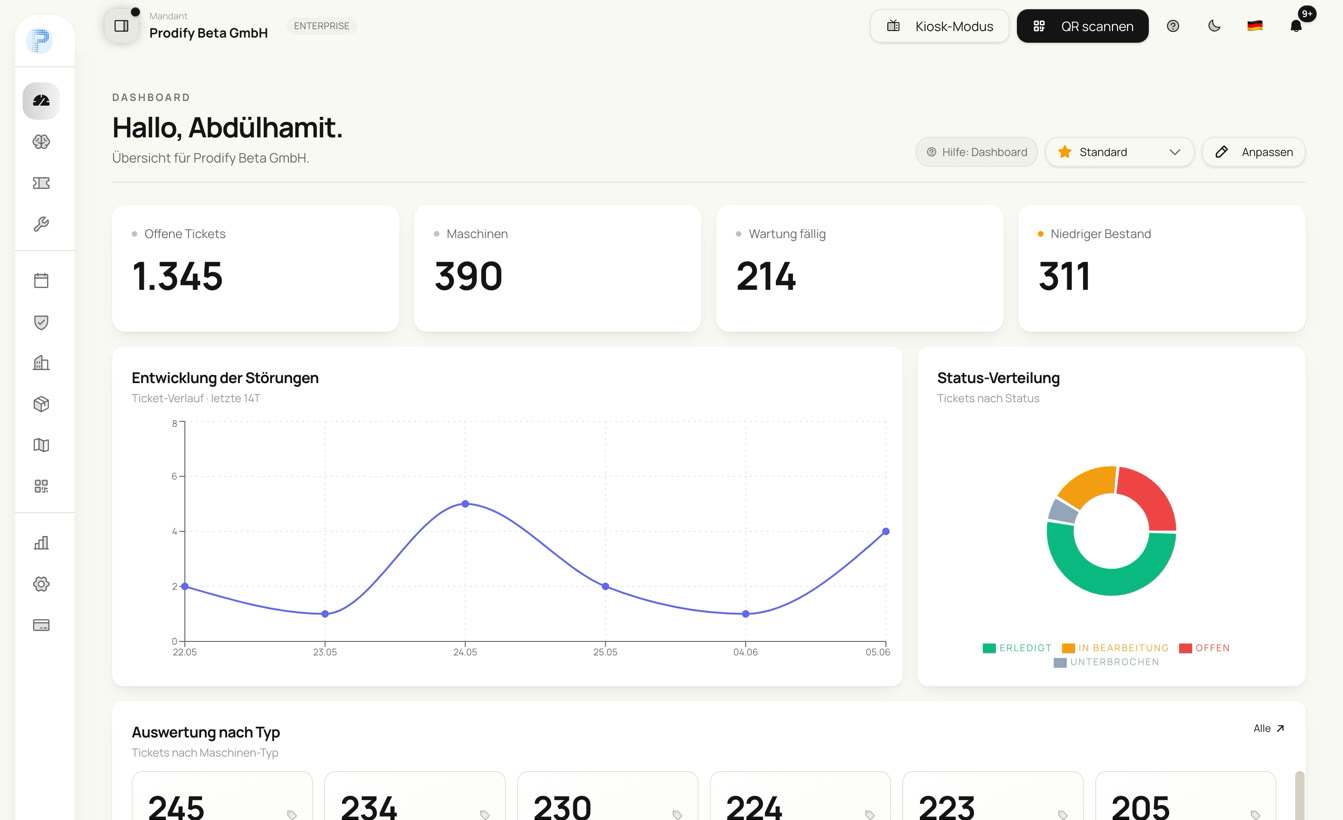 Prodify Dashboard